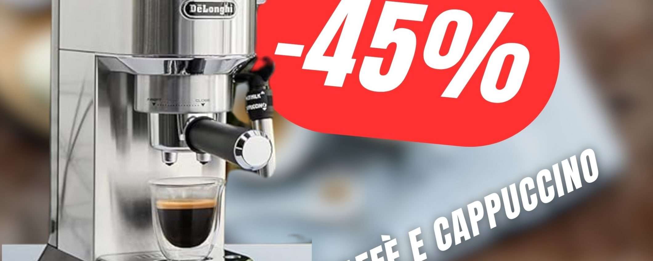 La Macchina da Caffè e Cappuccino Manuale De'Longhi è in SCONTO La Macchina da Caffè e Cappuccino Manuale De'Longhi è in SCONTO