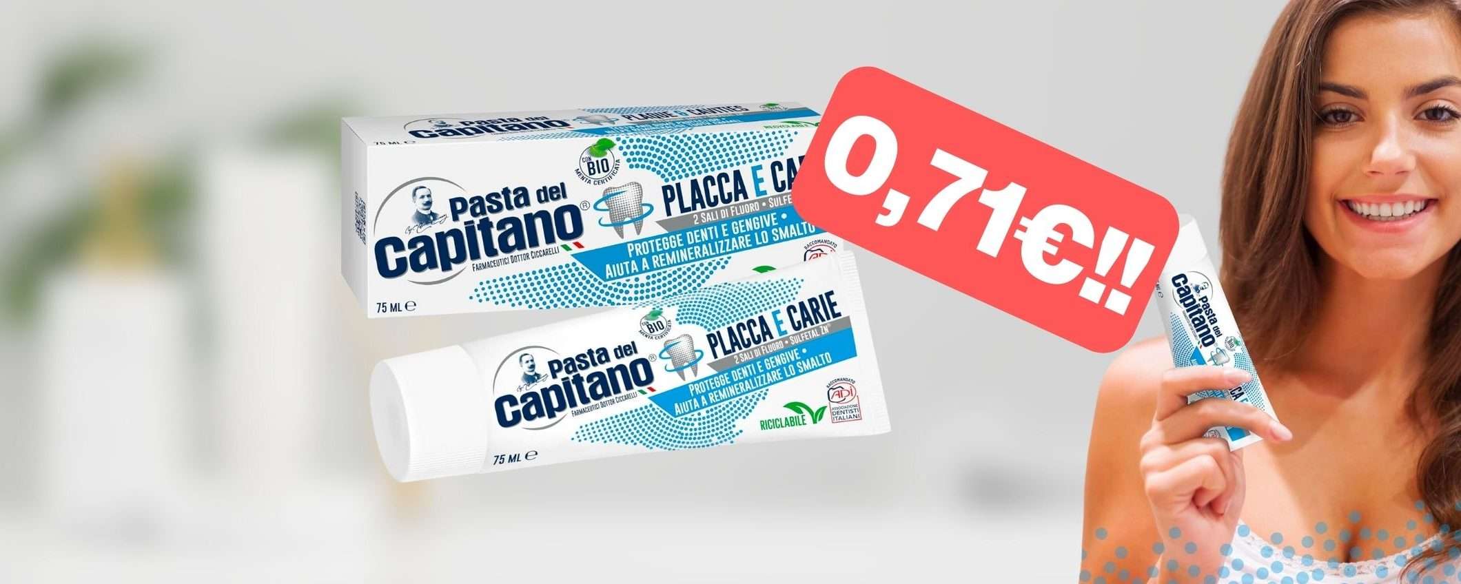 Dentifricio Pasta del Capitano a PREZZO SCORTA su Amazon: solo 71 centesimi! Dentifricio Pasta del Capitano a PREZZO SCORTA su Amazon: solo 71 centesimi!