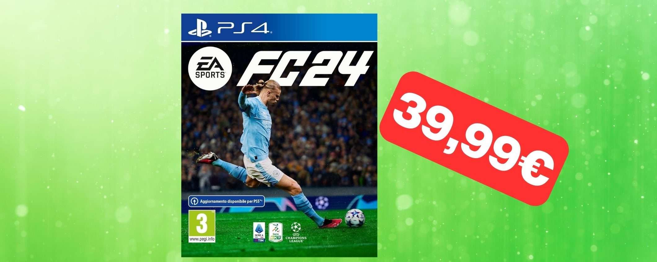 EA Sports FC 24 PS4/PS5 a soli 39,99€: super offerta di Natale Amazon EA Sports FC 24 PS4/PS5 a soli 39,99€: super offerta di Natale Amazon