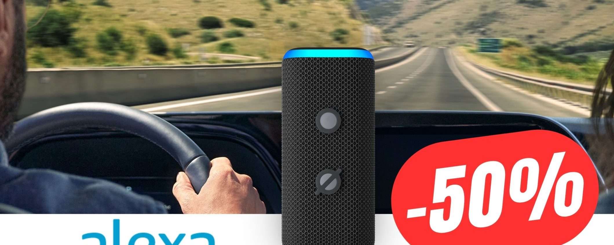 Porta Alexa in Auto e guida in sicurezza! Porta Alexa in Auto e guida in sicurezza!