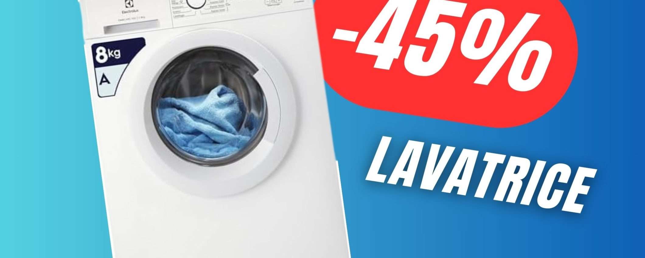 Questa Lavatrice Electrolux COSTA SOLO 348€ con l'offerta Amazon!