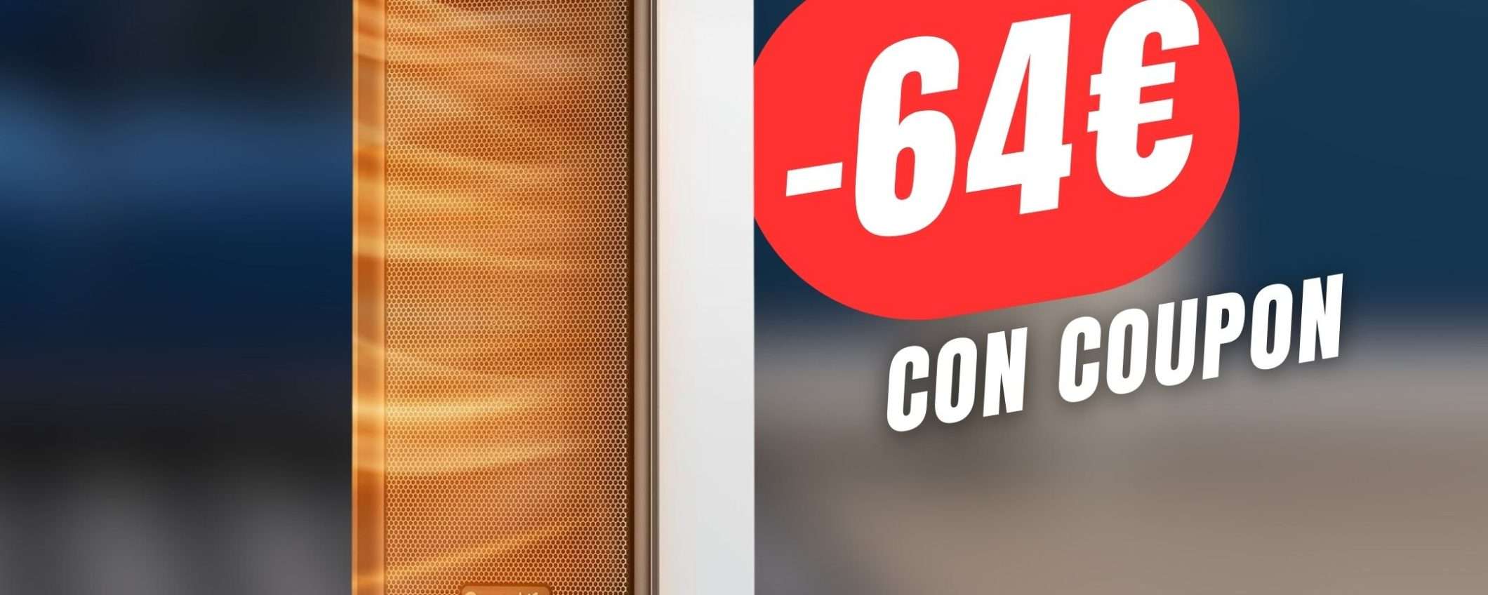 SCONTO FOLLE per questa Stufetta Smart con il coupon di 64€!