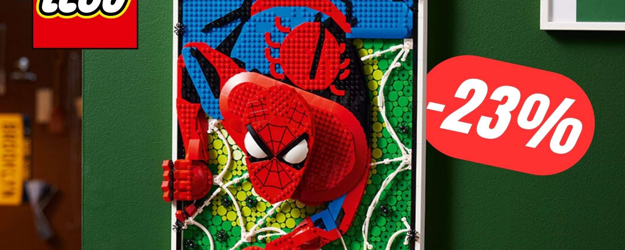 MINIMO STORICO per il bellissimo Quadro 3D LEGO Spider-Man MINIMO STORICO per il bellissimo Quadro 3D LEGO Spider-Man