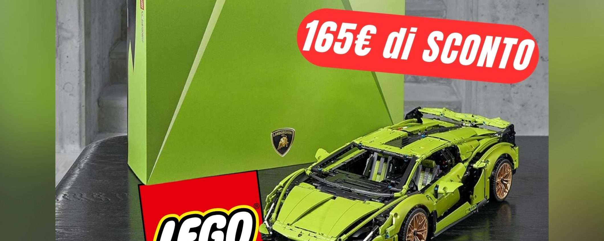 165€ di sconto per la Lamborghini Sián FKP 37 LEGO! 165€ di sconto per la Lamborghini Sián FKP 37 LEGO!