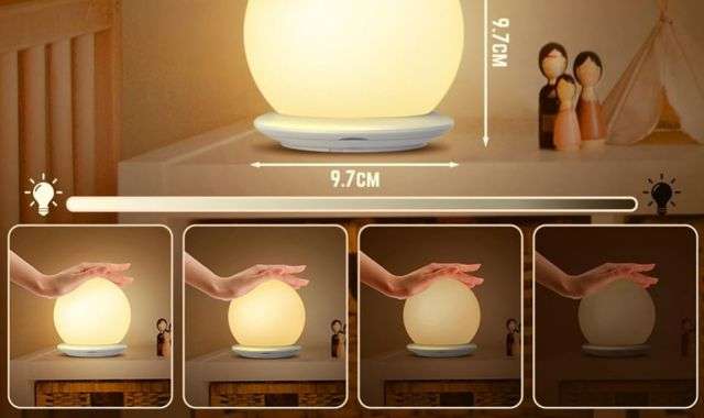 Lampada notturna dimmerabile