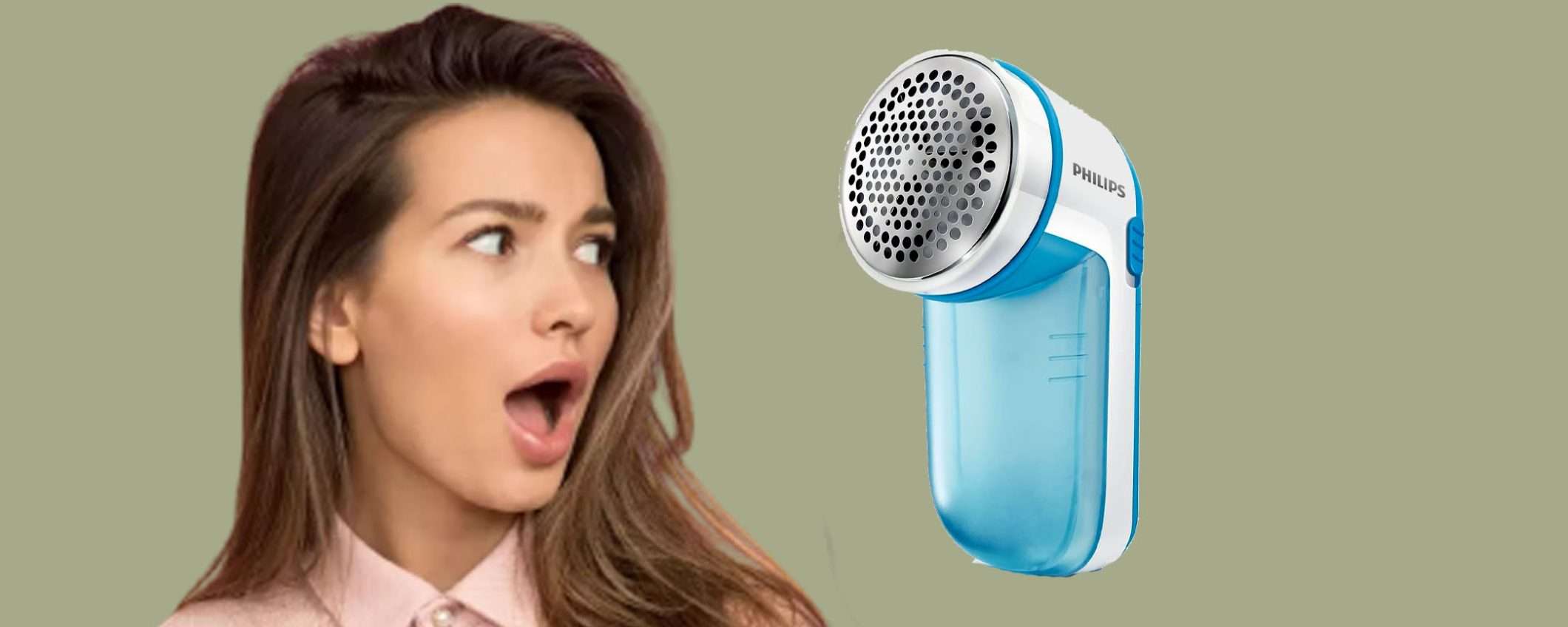 Levapelucchi elettrico Philips in sconto SUPER del 35% su Amazon Levapelucchi elettrico Philips in sconto SUPER del 35% su Amazon