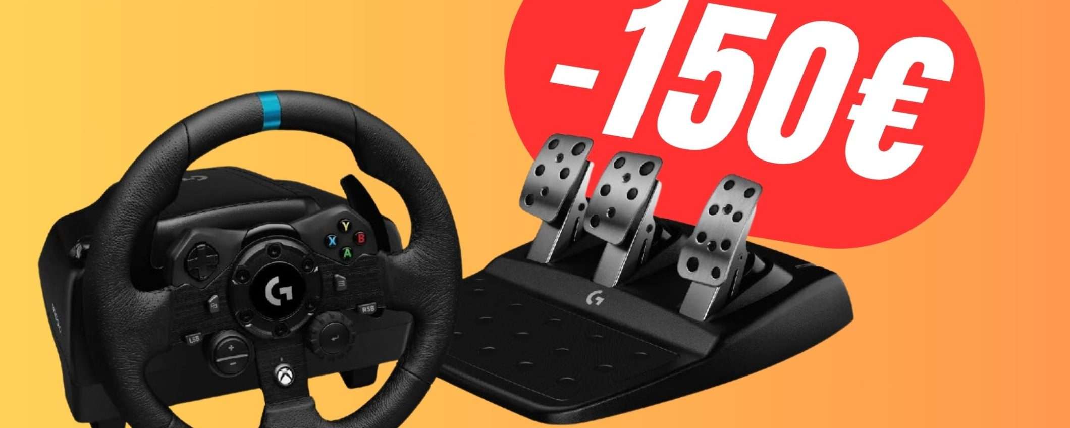 Scendi in pista col Volante Logitech G923 in SCONTO! Scendi in pista col Volante Logitech G923 in SCONTO!