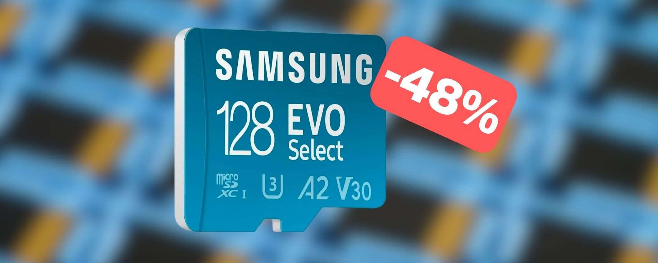 MicroSD Samsung 128GB a PREZZO WOW su Amazon (-48%) MicroSD Samsung 128GB a PREZZO WOW su Amazon (-48%)