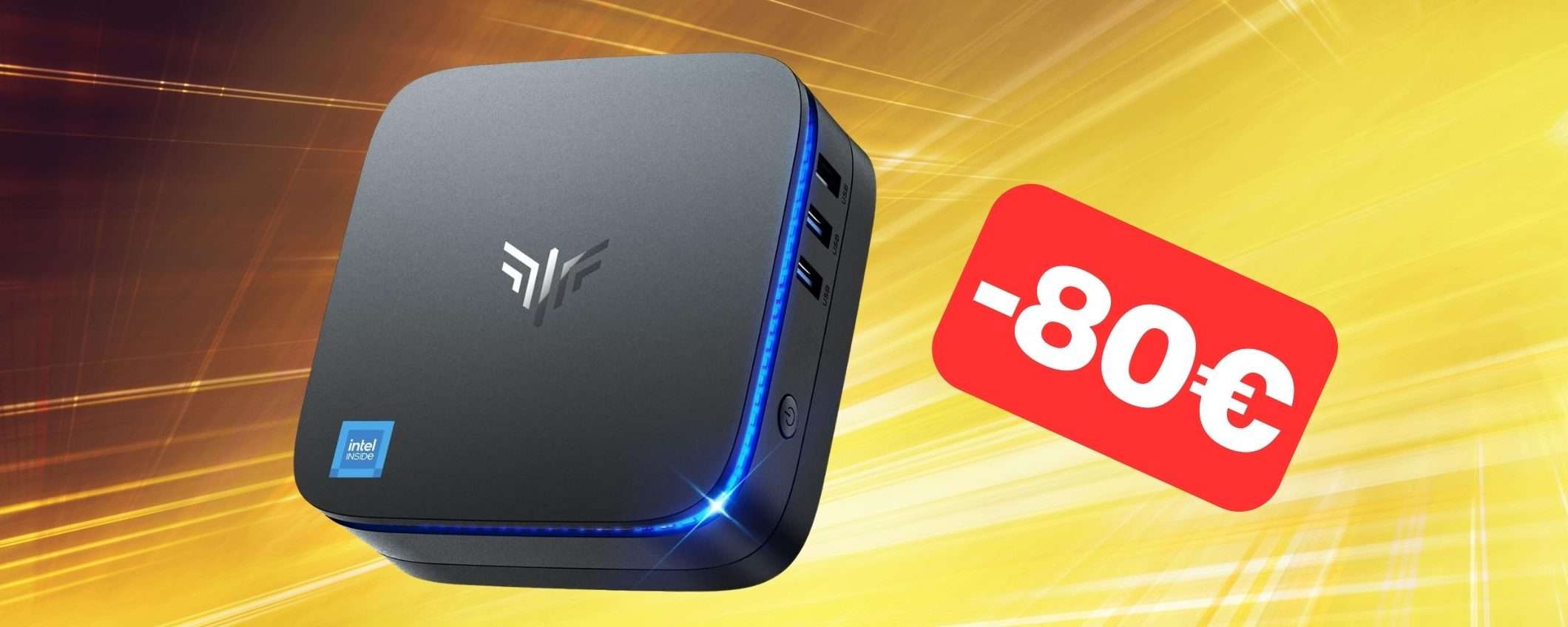 Mini PC con 16GB RAM + 512GB SSD in SUPER SCONTO su Amazon Mini PC con 16GB RAM + 512GB SSD in SUPER SCONTO su Amazon