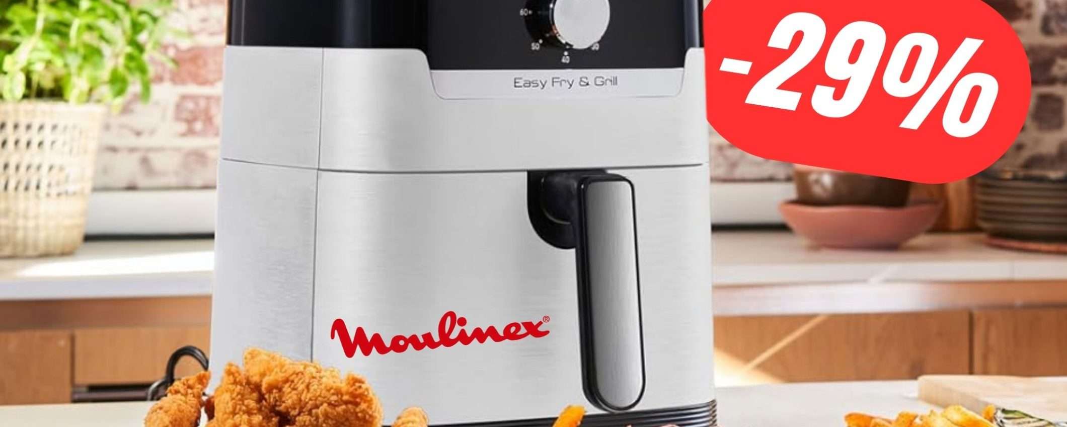 La Friggitrice ad Aria Moulinex CROLLA a 99€!