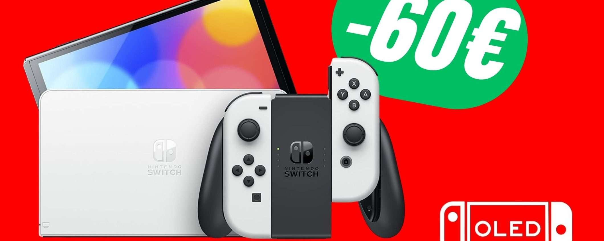 La nuovissima Nintendo Switch OLED crolla a soli 289€! La nuovissima Nintendo Switch OLED crolla a soli 289€!