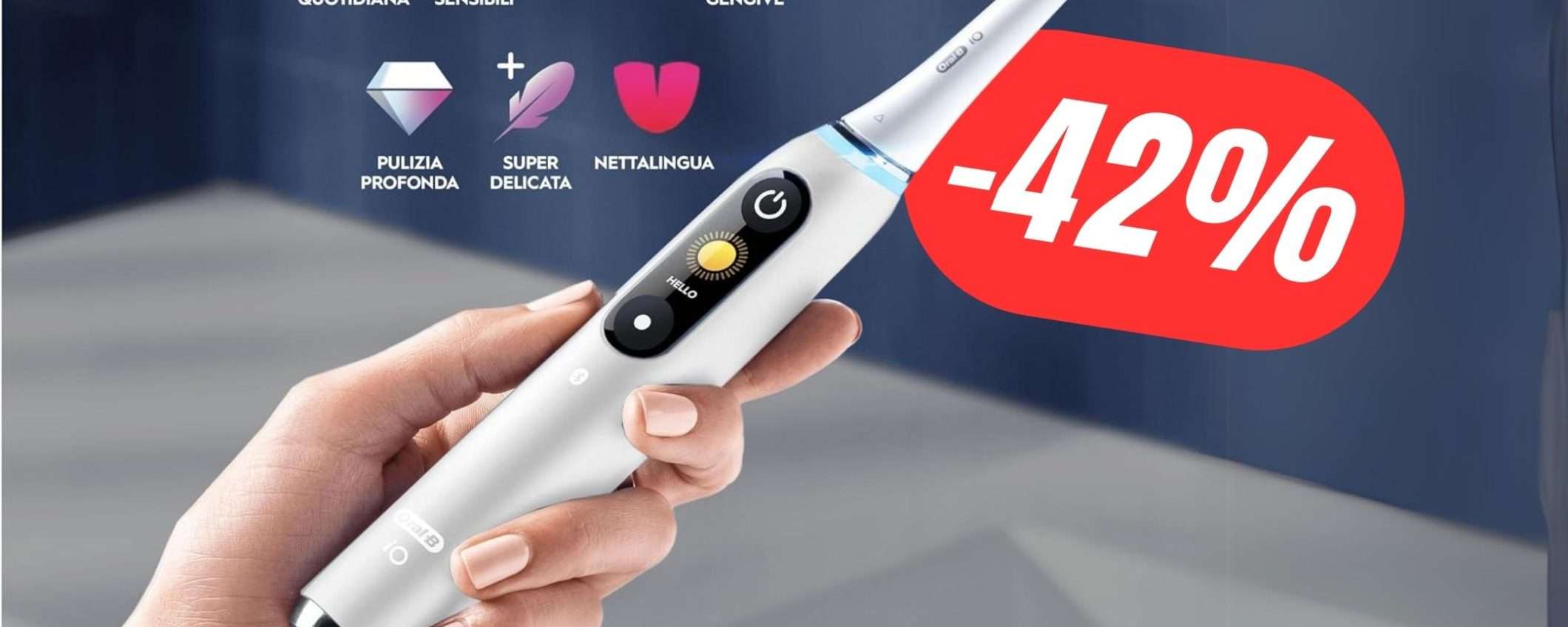 SCONTO DI 220€ per questo Spazzolino Elettrico Oral-B iO 9N con Intelligenza Artificiale! SCONTO DI 220€ per questo Spazzolino Elettrico Oral-B iO 9N con Intelligenza Artificiale!