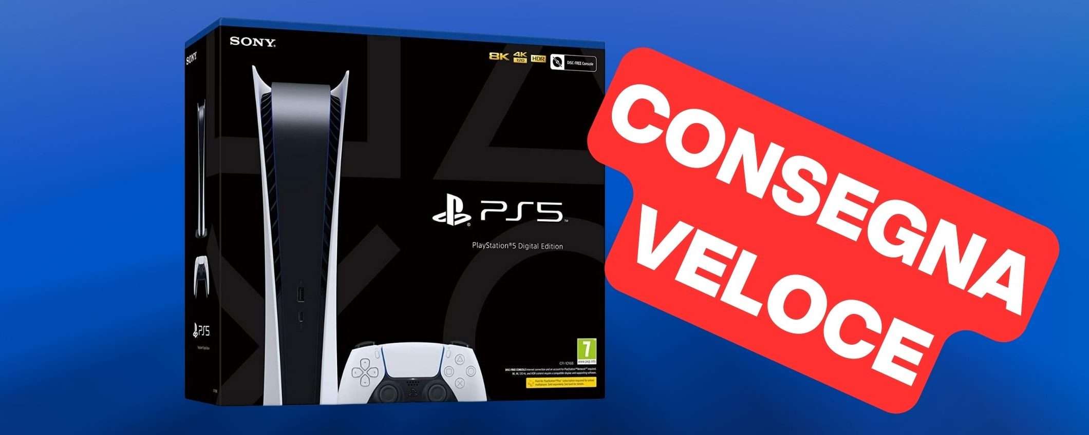 PlayStation 5 a 449,98€ su Amazon in consegna IMMEDIATA
