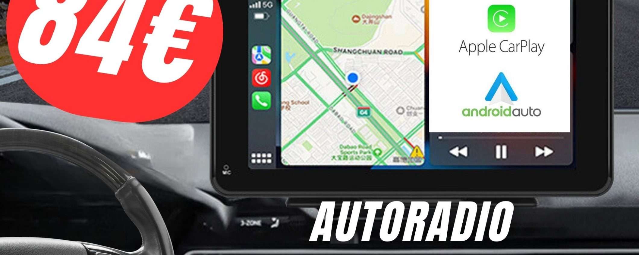 COUPON ESCLUSIVO per L'Autoradio con Apple Carplay e Android Auto!