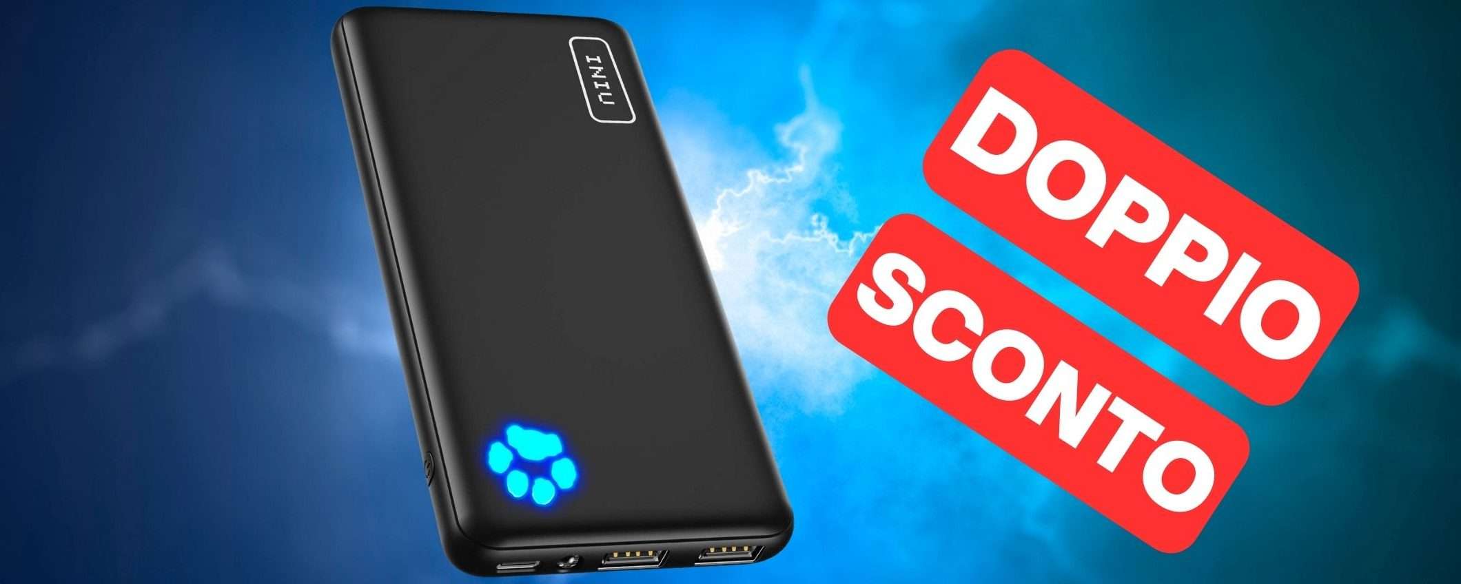 Powerbank 10000mAh super SOTTILE e LEGGERO a prezzo STRACCIATO Powerbank 10000mAh super SOTTILE e LEGGERO a prezzo STRACCIATO