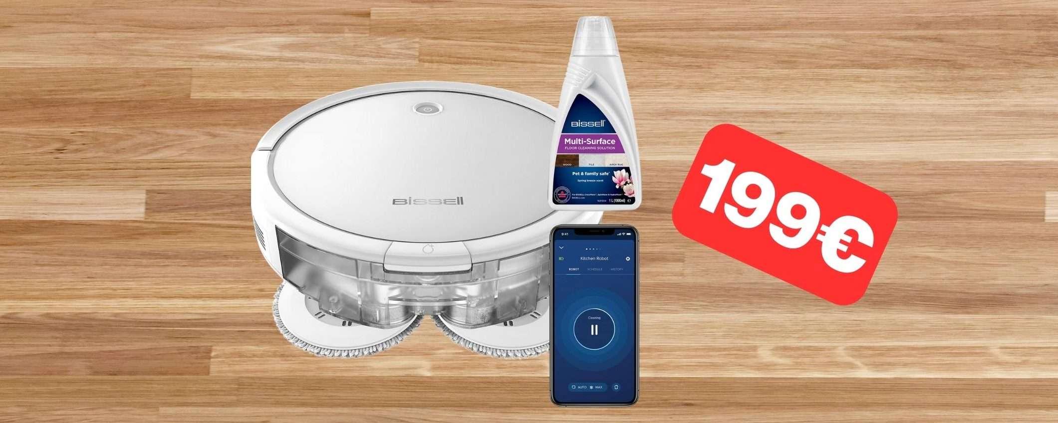 Robot aspira e lava Bissell in offerta a 199€: minimo storico Amazon (-31%) Robot aspira e lava Bissell in offerta a 199€: minimo storico Amazon (-31%)