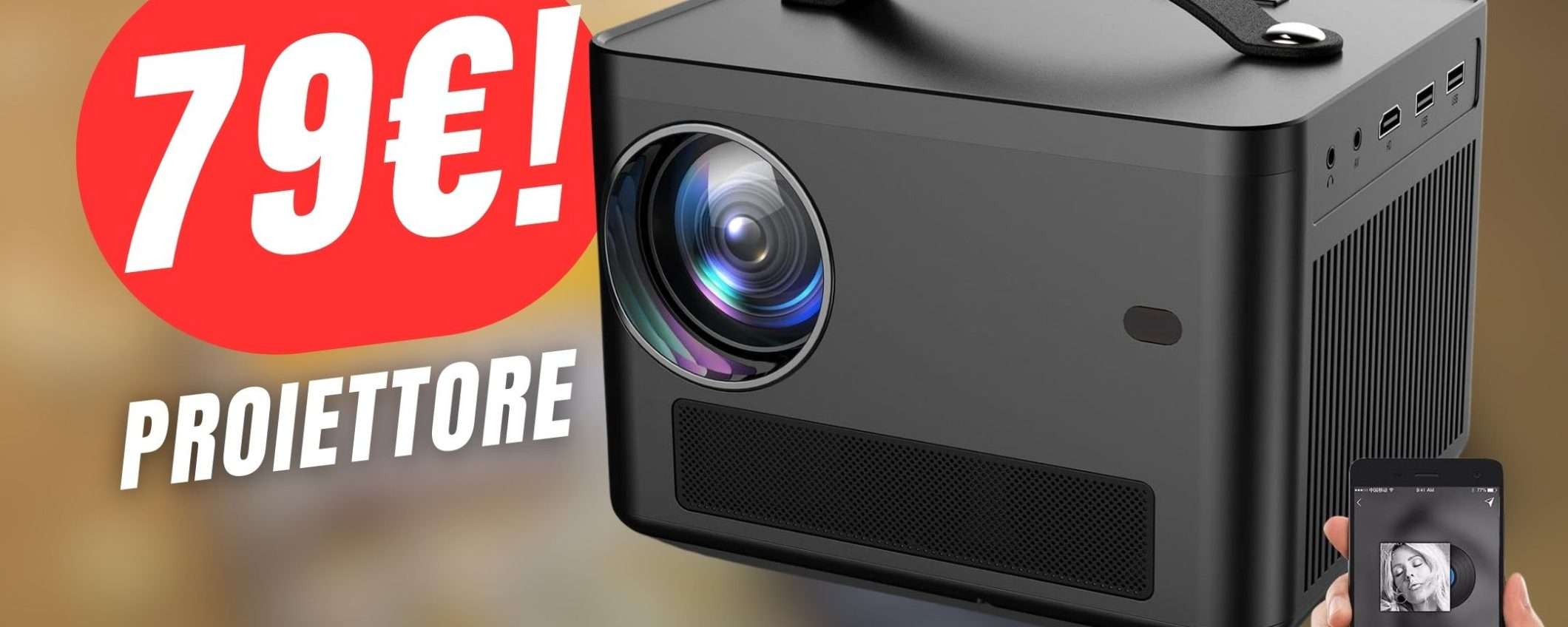 COUPON di ben 40€ per questo Proiettore Bluetooth! COUPON di ben 40€ per questo Proiettore Bluetooth!