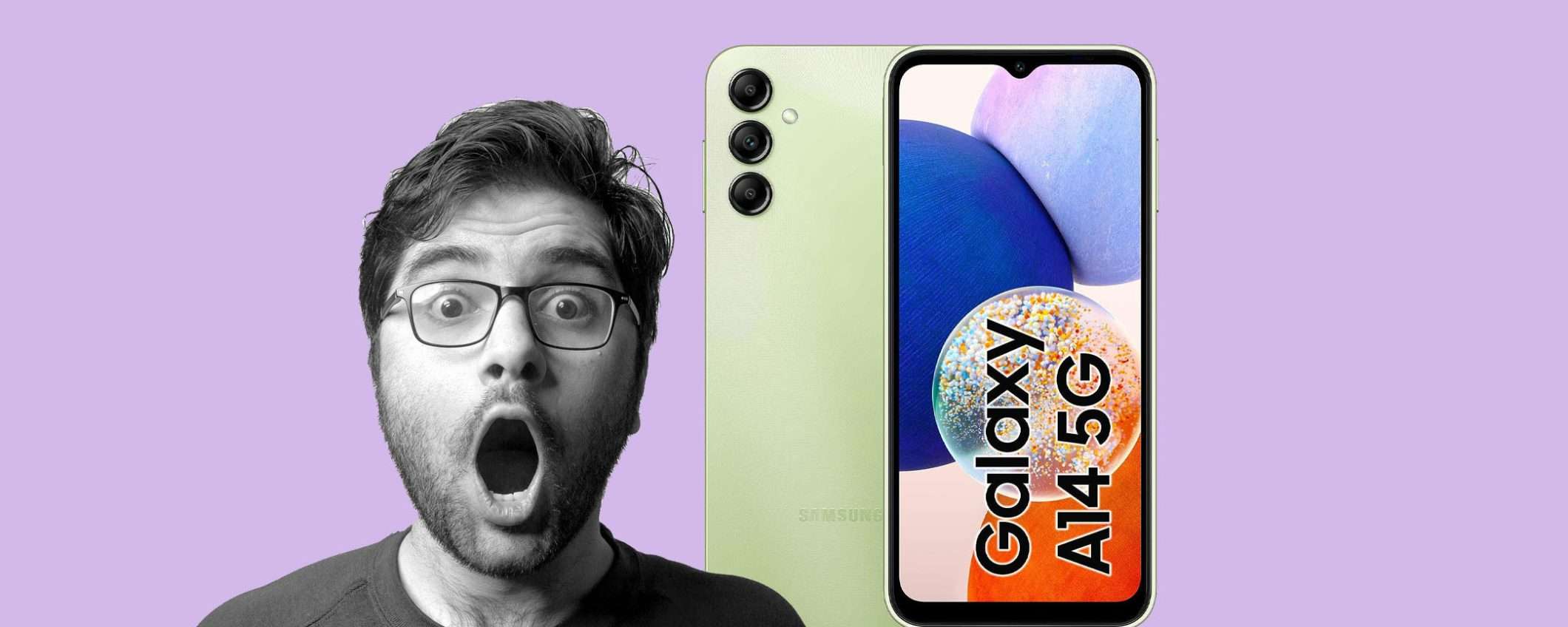 Samsung Galaxy A14 5G da 128 GB in offerta BOMBA su Amazon Samsung Galaxy A14 5G da 128 GB in offerta BOMBA su Amazon