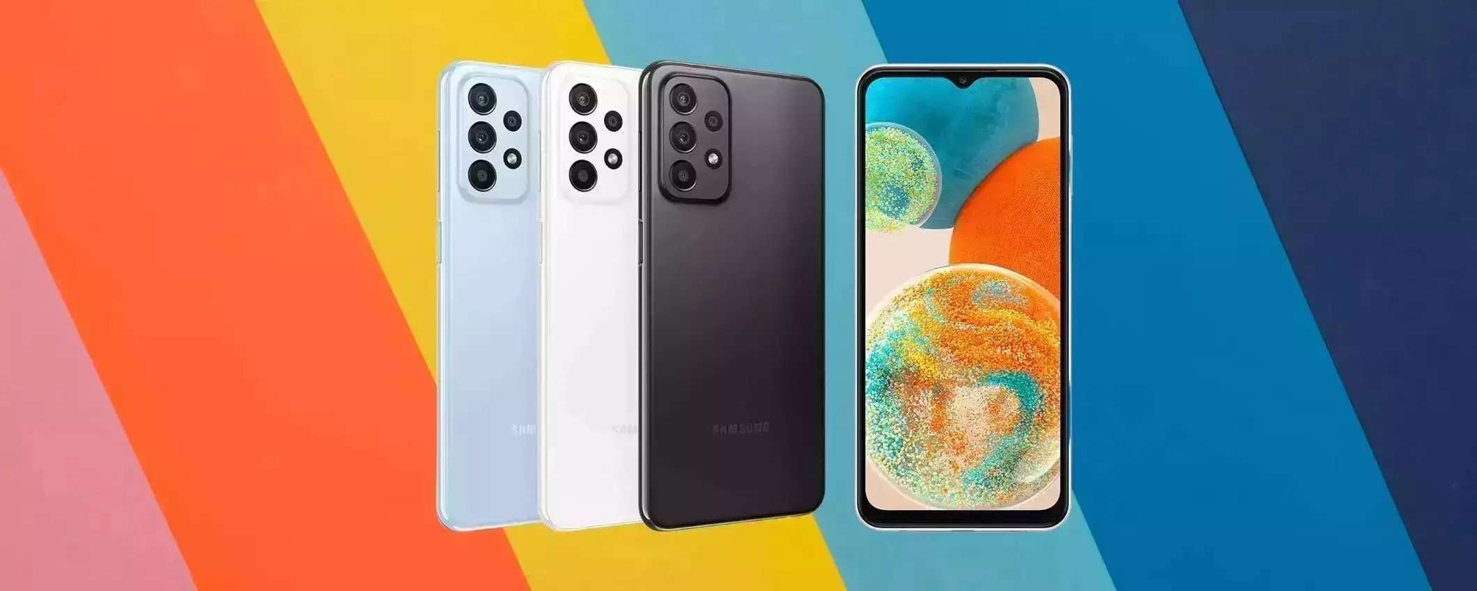 Samsung Galaxy A23 5G: lo sconto del 44% lo porta al suo MINIMO STORICO (195€) Samsung Galaxy A23 5G: lo sconto del 44% lo porta al suo MINIMO STORICO (195€)