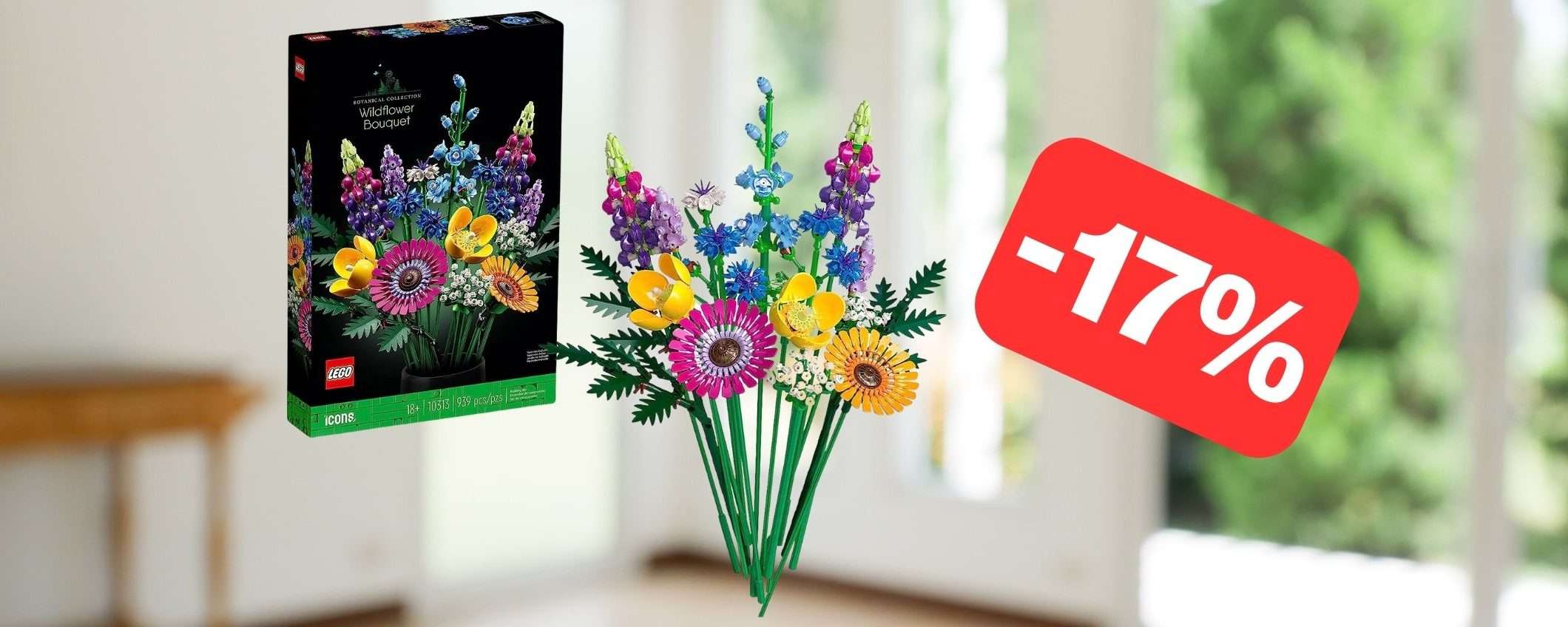 Set LEGO Bouquet Fiori Selvatici: OTTIMO SCONTO su Amazon (-17%) Set LEGO Bouquet Fiori Selvatici: OTTIMO SCONTO su Amazon (-17%)