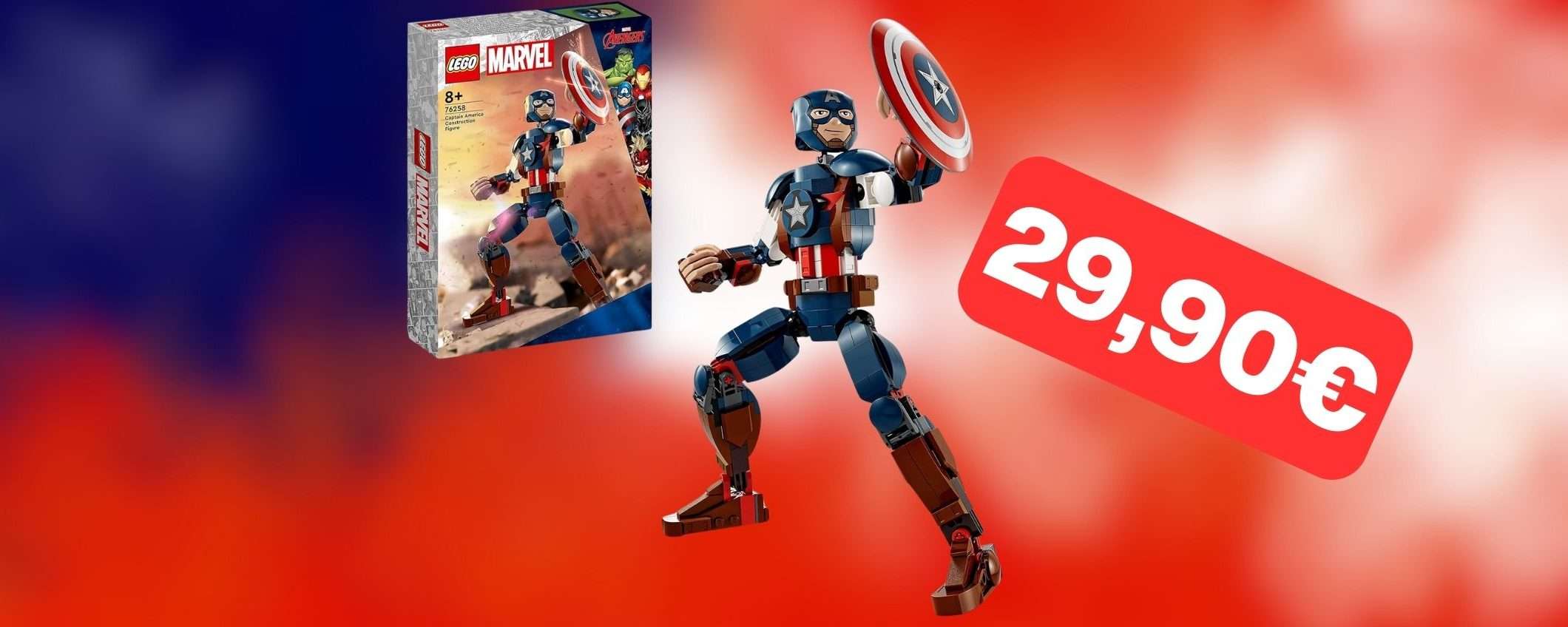 Set LEGO Action Figure Captain America a soli 29,90€: offerta Amazon (-21%) Set LEGO Action Figure Captain America a soli 29,90€: offerta Amazon (-21%)