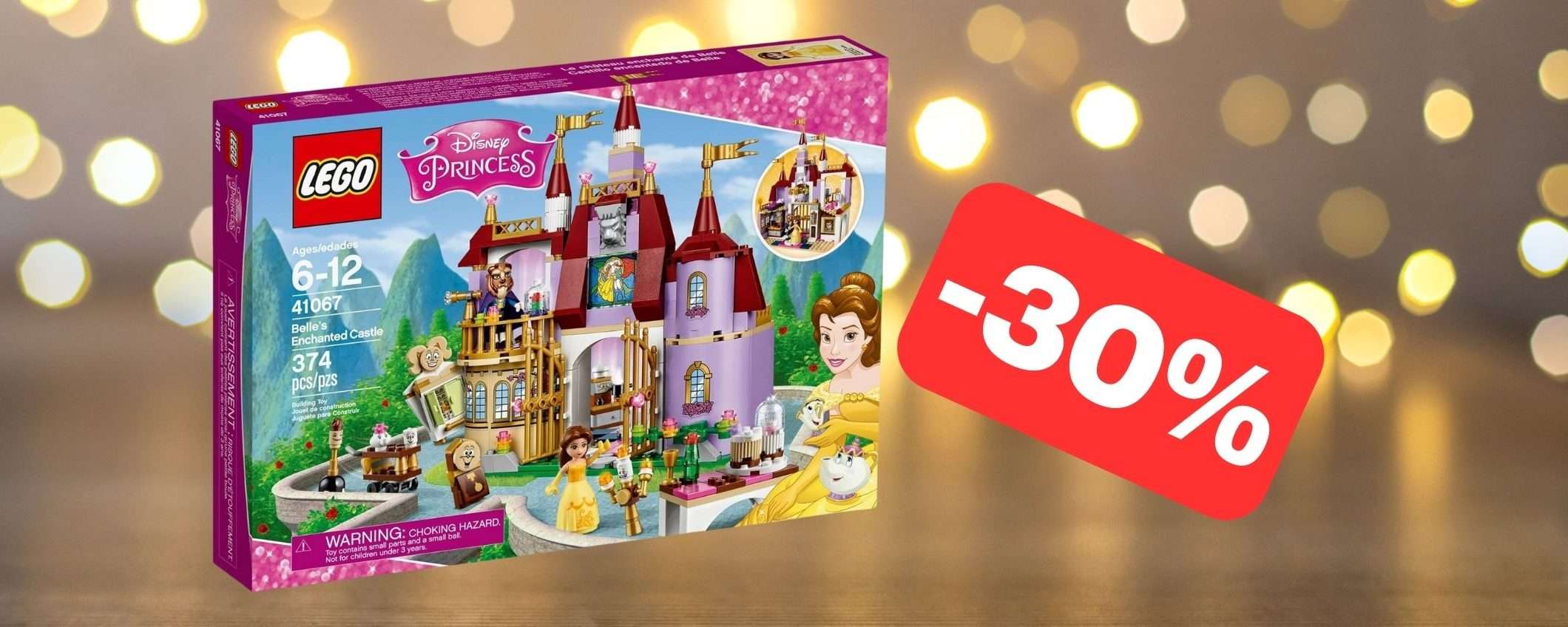 Idea regalo: set LEGO Disney Castello di Belle in MEGA SCONTO (-30%) Idea regalo: set LEGO Disney Castello di Belle in MEGA SCONTO (-30%)