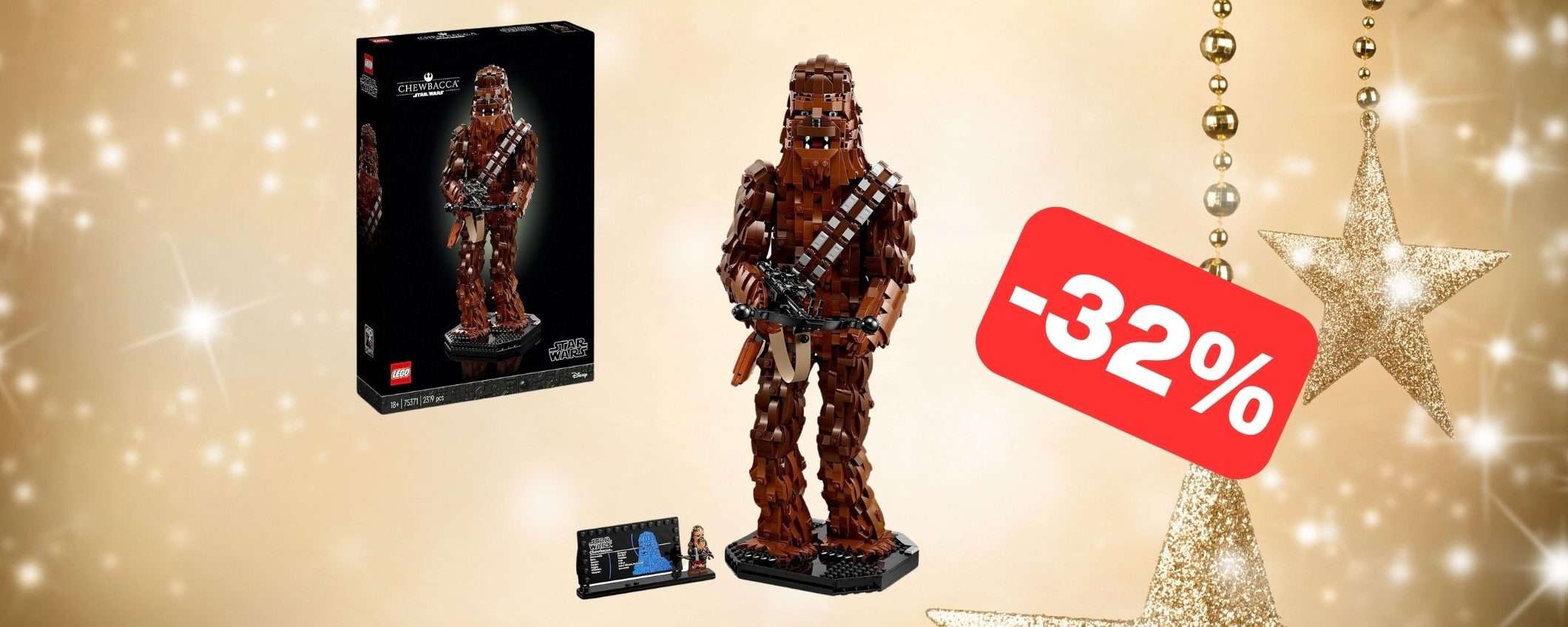Set LEGO Action Figure Chewbacca: un regalo di Natale in SUPER SCONTO (-32%) Set LEGO Action Figure Chewbacca: un regalo di Natale in SUPER SCONTO (-32%)