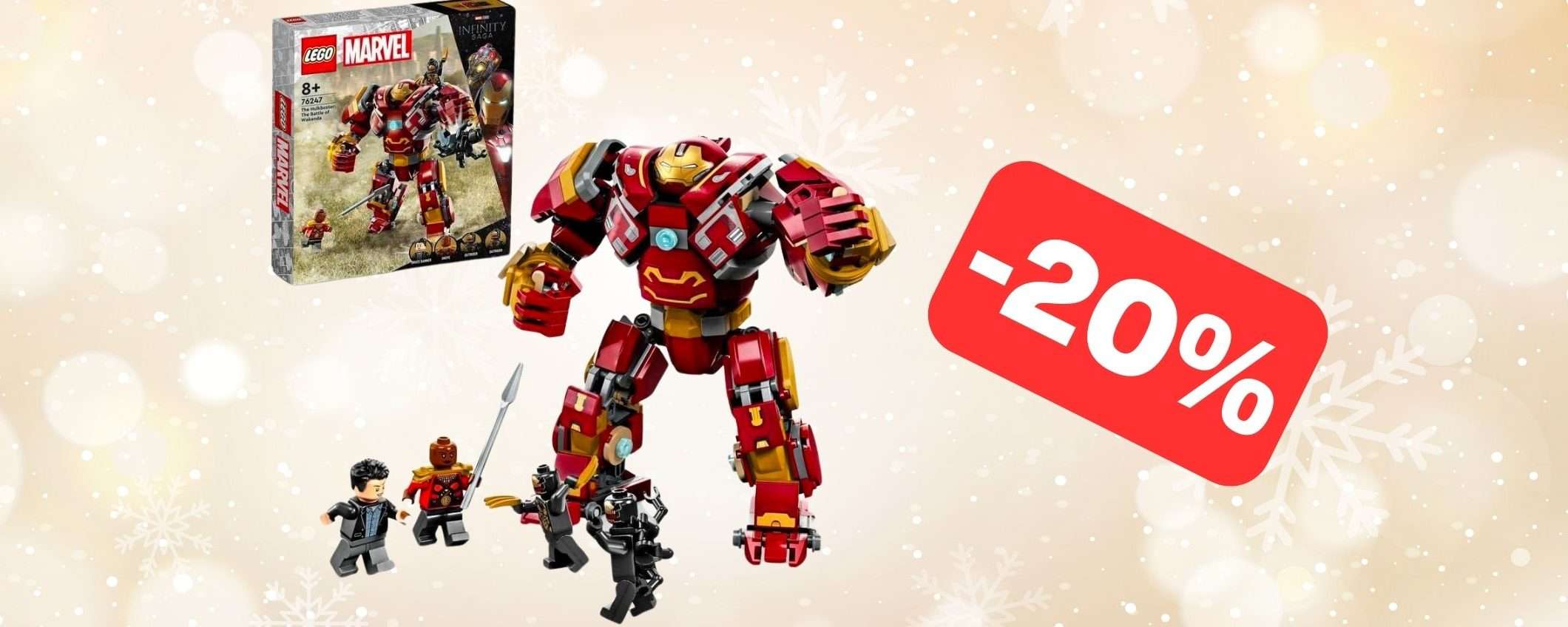Set LEGO Marvel Hulkbuster in offerta Amazon per Natale (-20%) Set LEGO Marvel Hulkbuster in offerta Amazon per Natale (-20%)