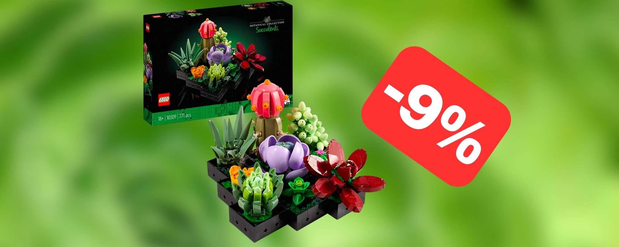 Set LEGO Piante Grasse Artificiali in SCONTO su Amazon