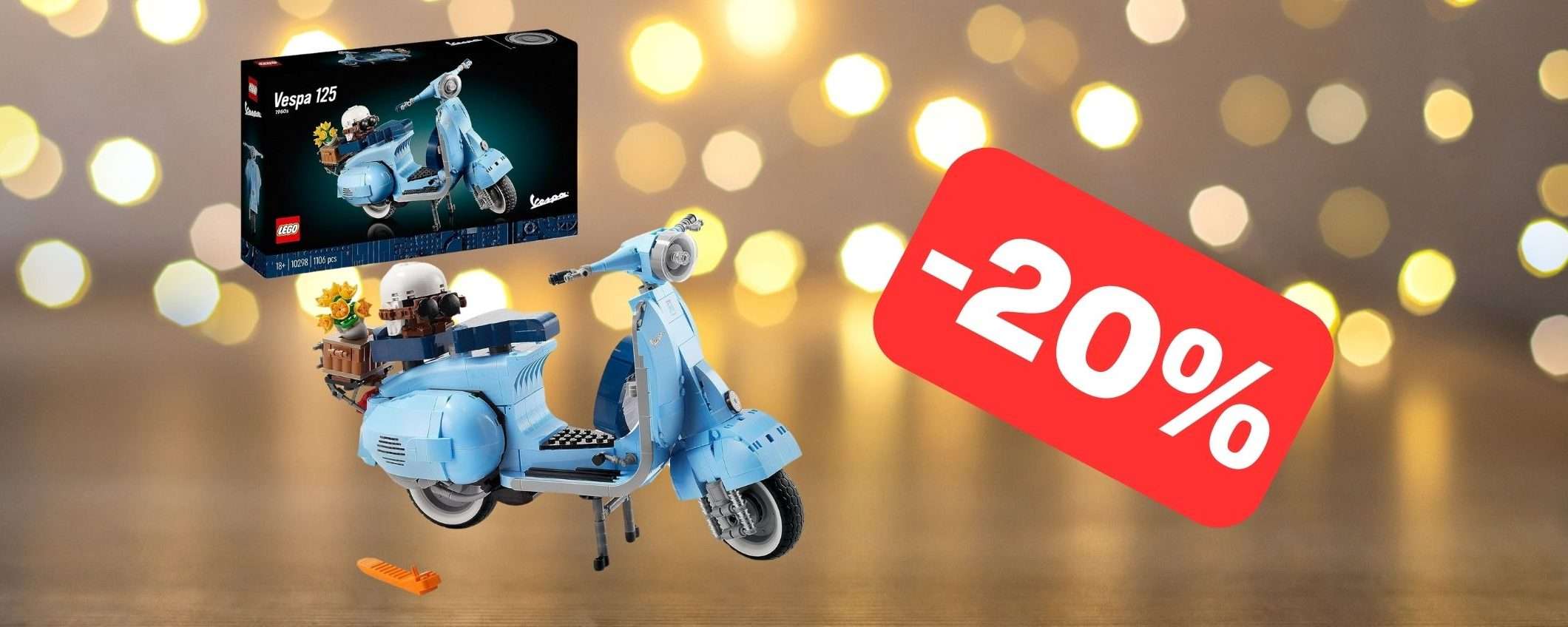 Il set LEGO Icons Vespa 125 è in OFFERTA su Amazon (-20%) Il set LEGO Icons Vespa 125 è in OFFERTA su Amazon (-20%)