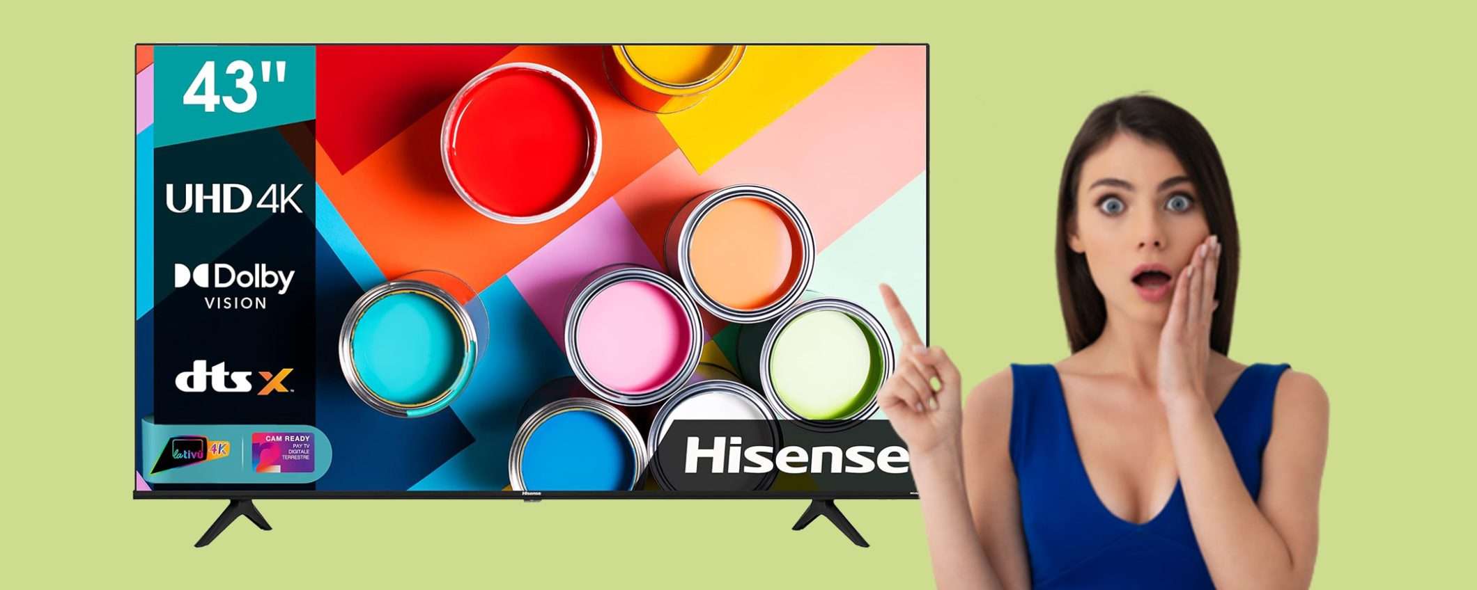 Smart TV Hisense UHD 4K da 43 Smart TV Hisense UHD 4K da 43