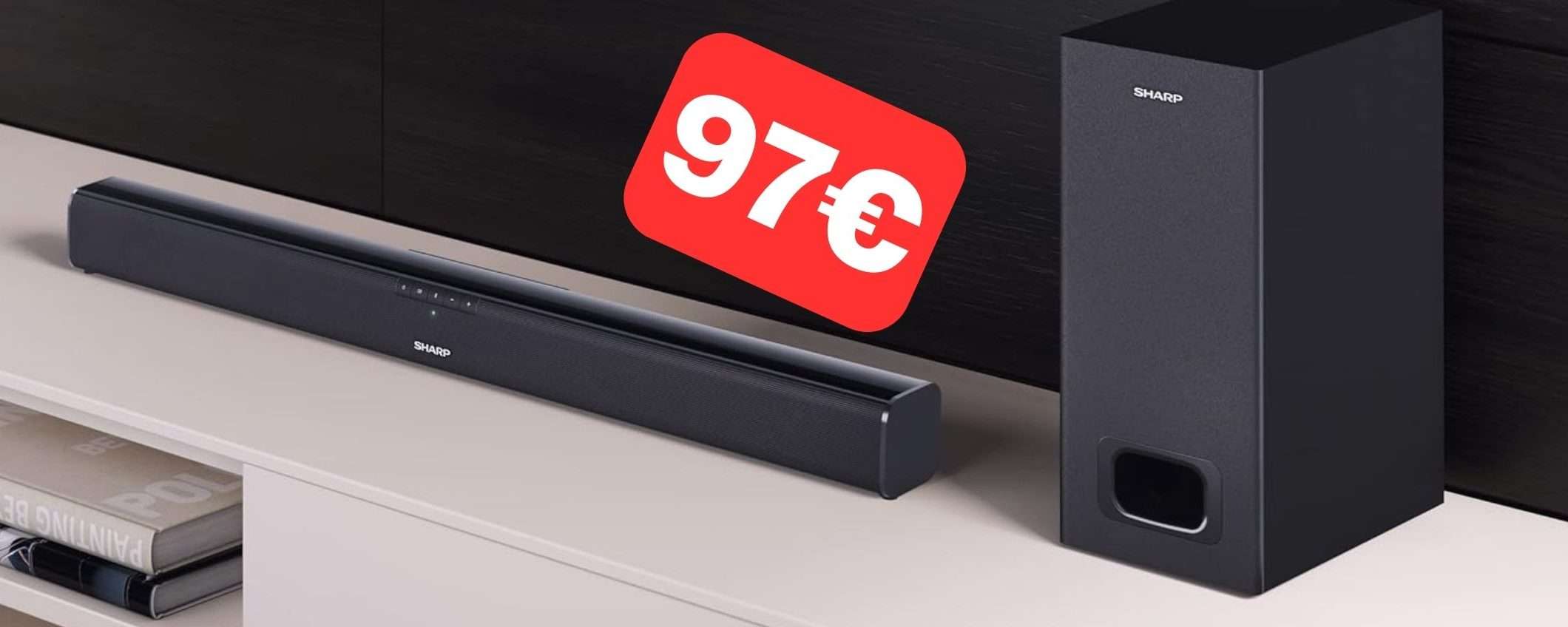 Soundbar Sharp 180W: il CINEMA a casa tua a soli 97€ Soundbar Sharp 180W: il CINEMA a casa tua a soli 97€