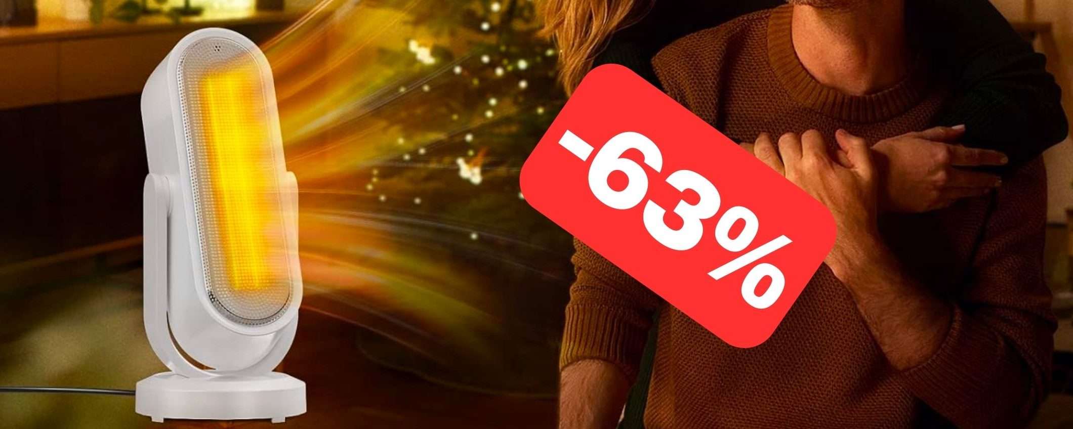 Stufetta elettrica silenziosa e potente in SUPER SCONTO su Amazon (-63%) Stufetta elettrica silenziosa e potente in SUPER SCONTO su Amazon (-63%)