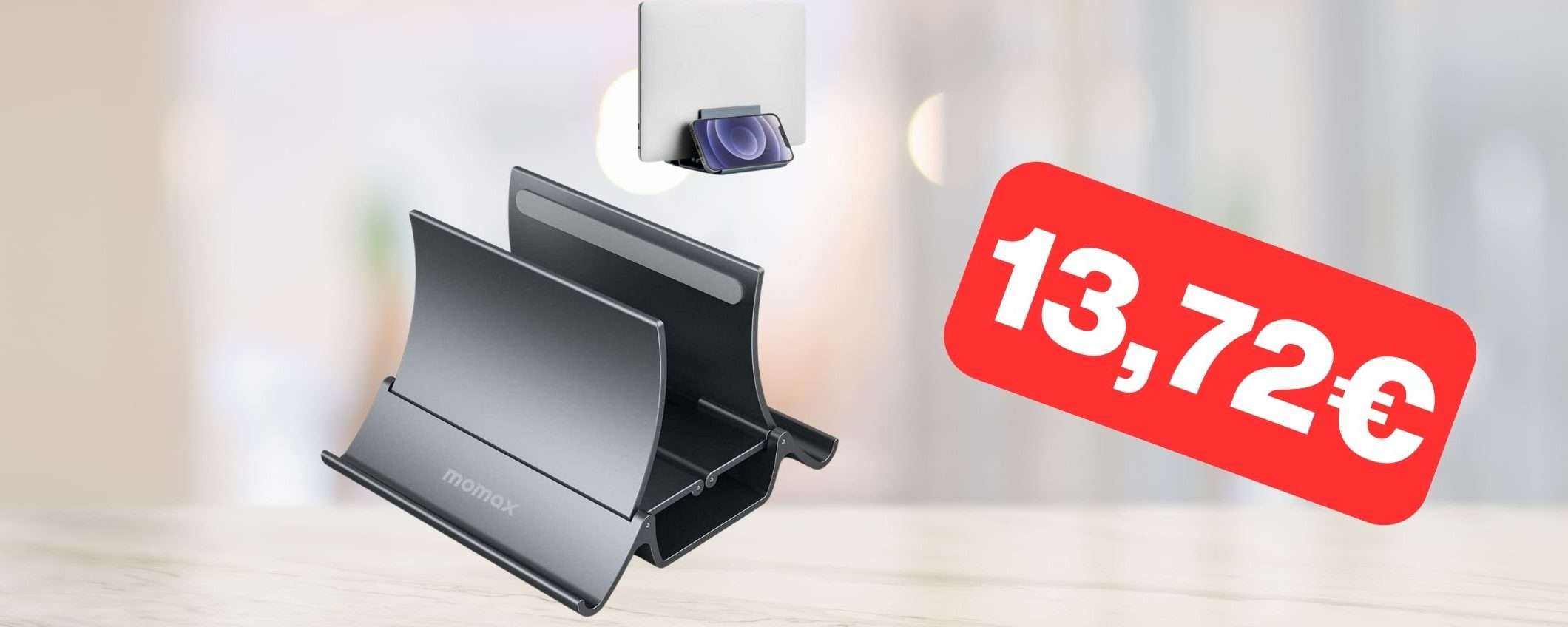 Solo 13€ per questo supporto verticale per notebook (Amazon) Solo 13€ per questo supporto verticale per notebook (Amazon)