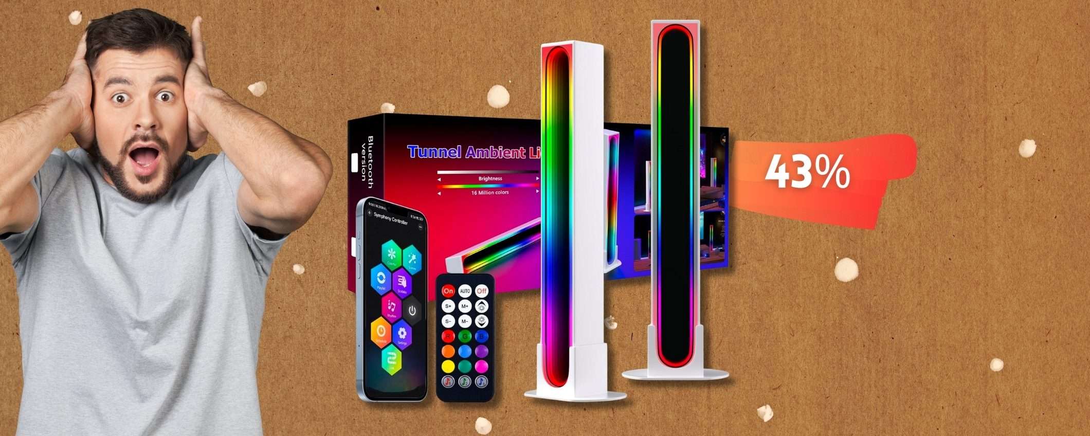 COUPON disintegra il prezzo di queste lampade LED RGB, scrivania WOW COUPON disintegra il prezzo di queste lampade LED RGB, scrivania WOW