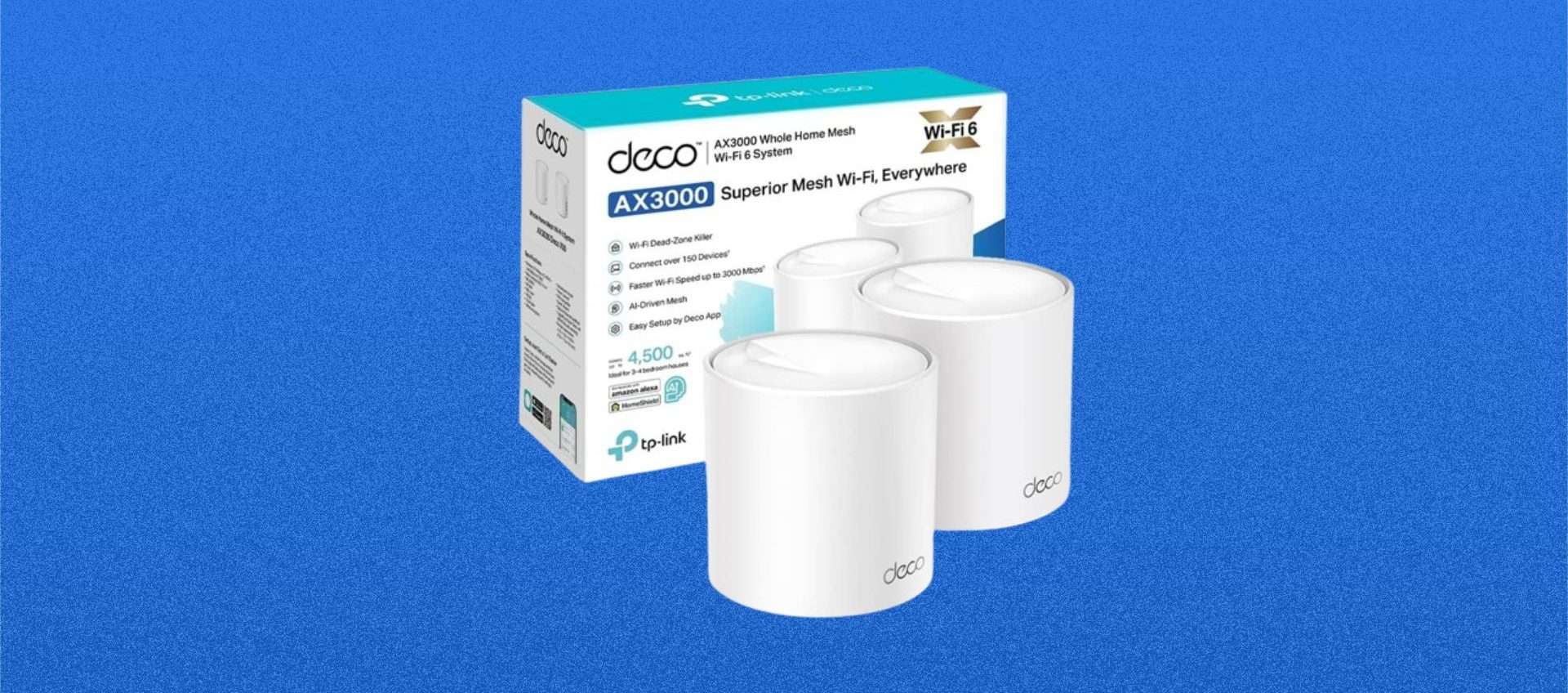 Sistema mesh della TP-Link in offerta ad un prezzo SUPER: internet veloce in tutta la casa Sistema mesh della TP-Link in offerta ad un prezzo SUPER: internet veloce in tutta la casa