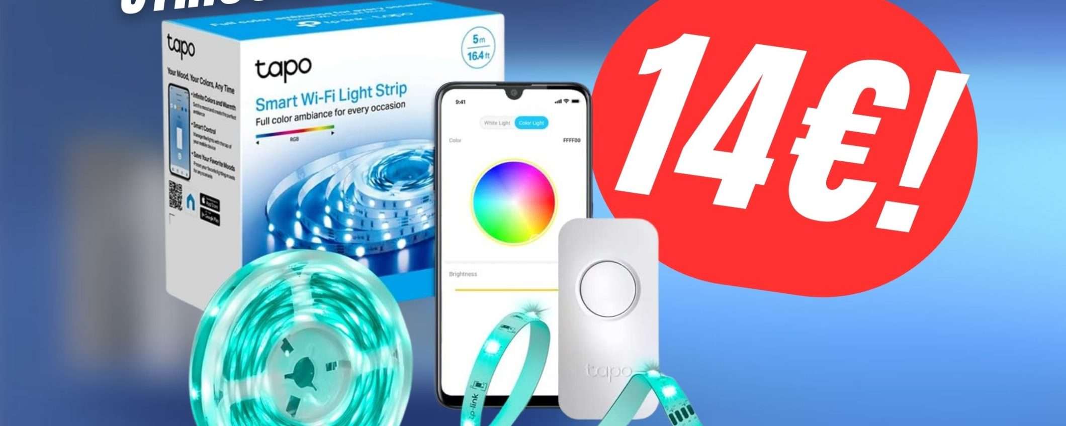 Questa Striscia LED Smart da 5m costa solo 14€ con il COUPON Questa Striscia LED Smart da 5m costa solo 14€ con il COUPON