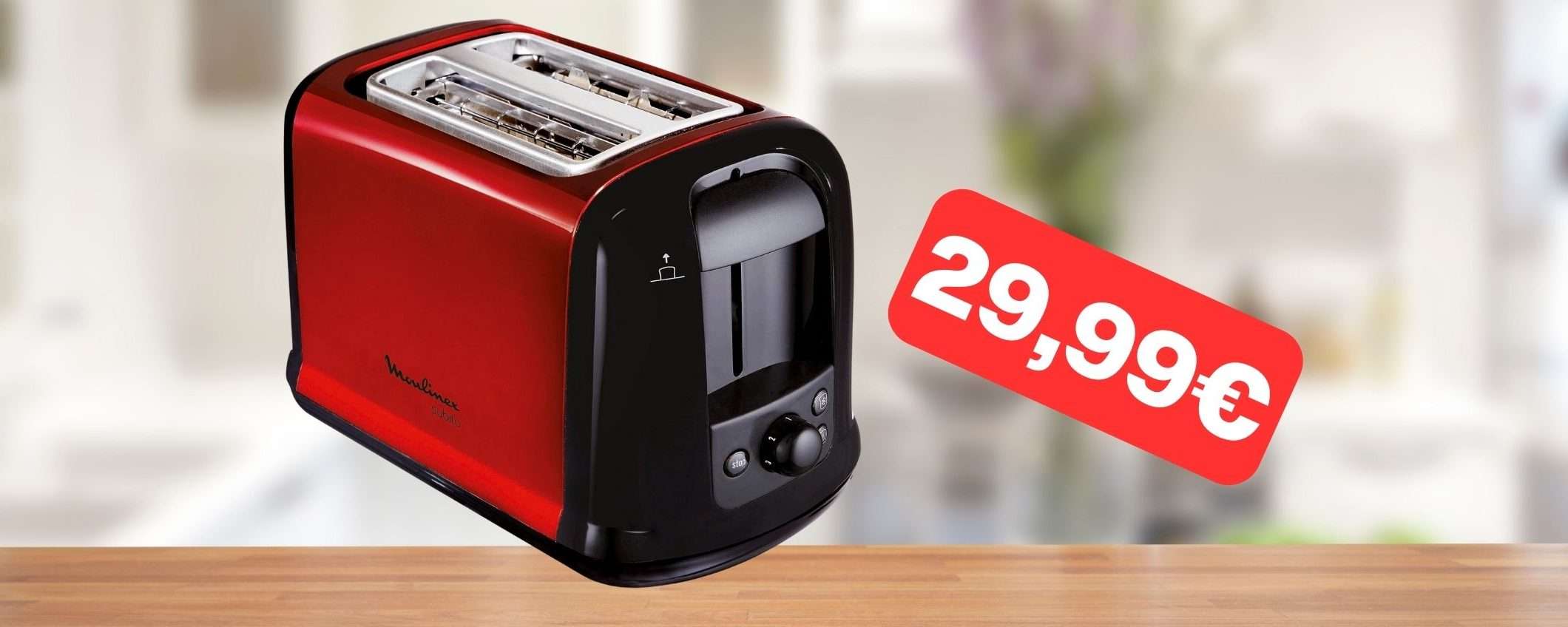 Tostapane Moulinex in super offerta Amazon: ti bastano 29,99€ Tostapane Moulinex in super offerta Amazon: ti bastano 29,99€