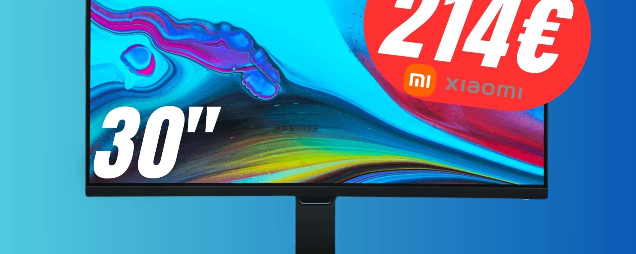 PREZZO FOLLE per il Monitor Curvo di Xiaomi da 30 PREZZO FOLLE per il Monitor Curvo di Xiaomi da 30