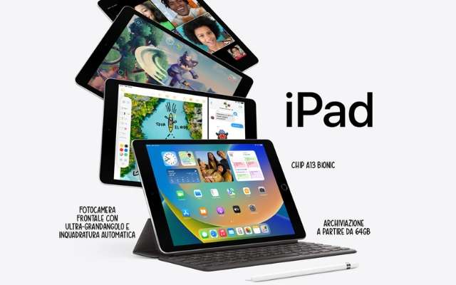 Apple iPad 2021 (9a gen), con il 25% di sconto lo paghi meno di 330€