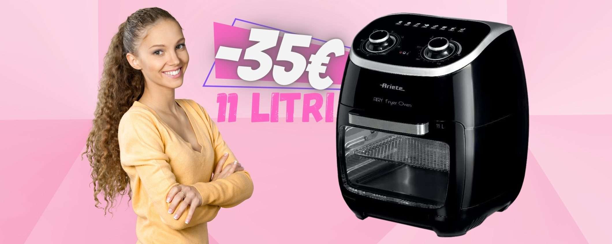 Ariete Ayer Fryer Oven: friggitrice ad aria da 11 Litri a 35€ in MENO Ariete Ayer Fryer Oven: friggitrice ad aria da 11 Litri a 35€ in MENO