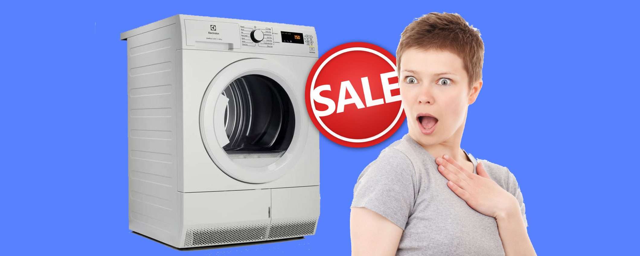 Asciugatrice Electrolux da 8 kg A++ in offerta PAZZESCA (-47%) Asciugatrice Electrolux da 8 kg A++ in offerta PAZZESCA (-47%)