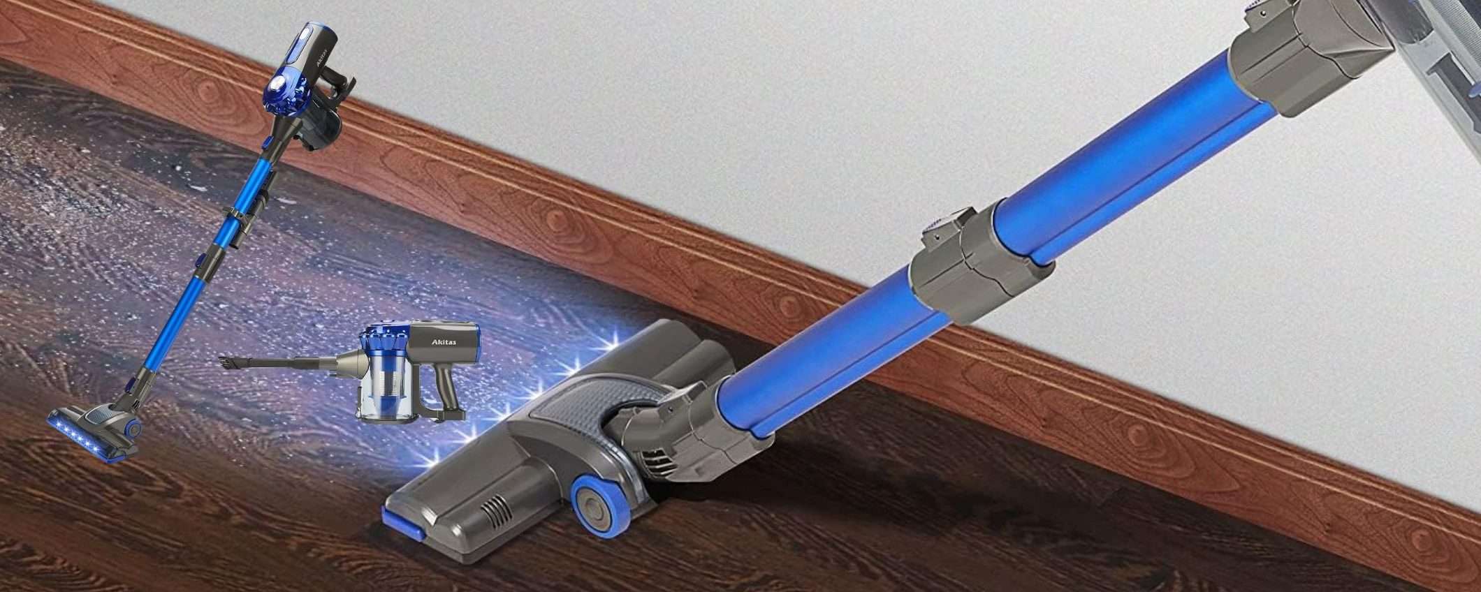 Aspirapolvere senza fili a 79€ su Amazon: tanta POTENZA e prezzo SHOCK Aspirapolvere senza fili a 79€ su Amazon: tanta POTENZA e prezzo SHOCK