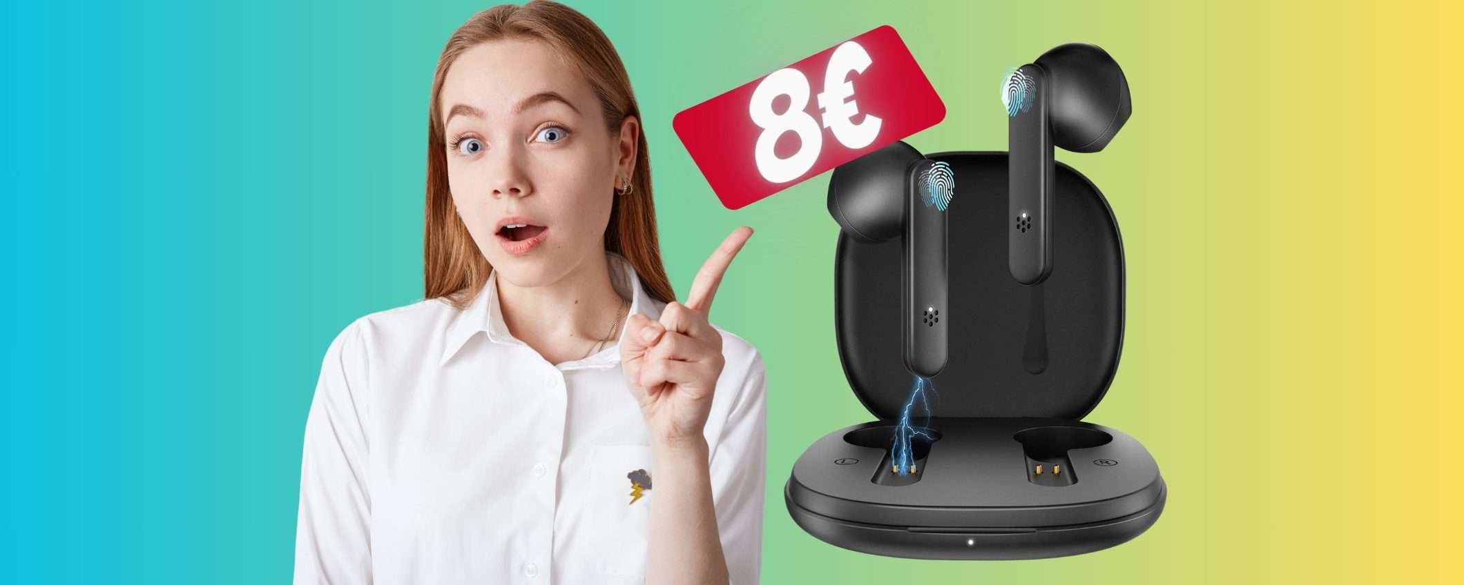 Auricolari Bluetooth (quasi) REGALATI su Amazon, ora 8€ Auricolari Bluetooth (quasi) REGALATI su Amazon, ora 8€