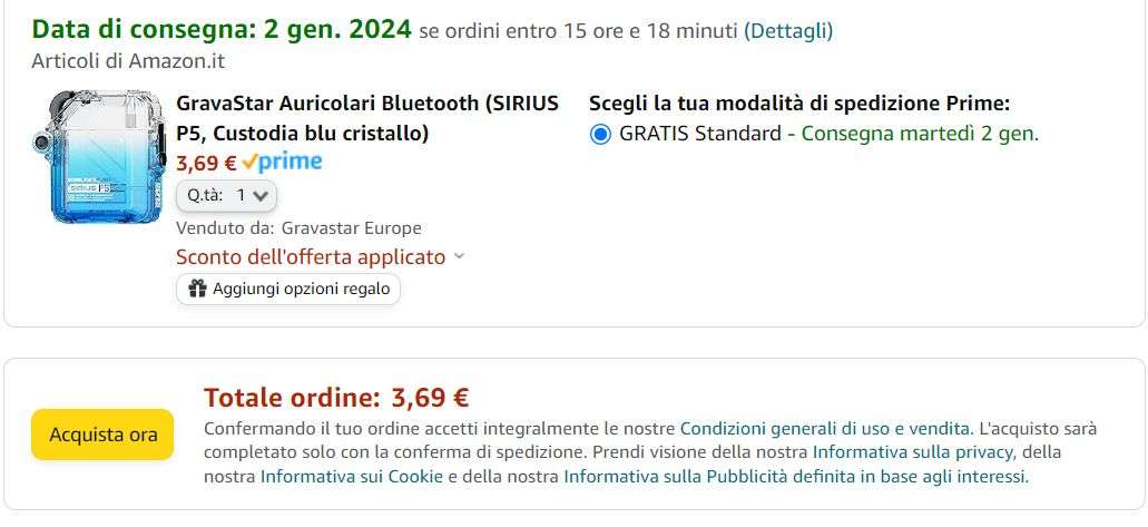 auricolari 3 euro