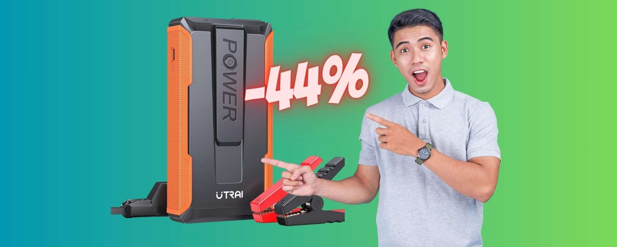 Avviatore di emergenza: batteria di nuovo carica in un attimo (-44%) Avviatore di emergenza: batteria di nuovo carica in un attimo (-44%)