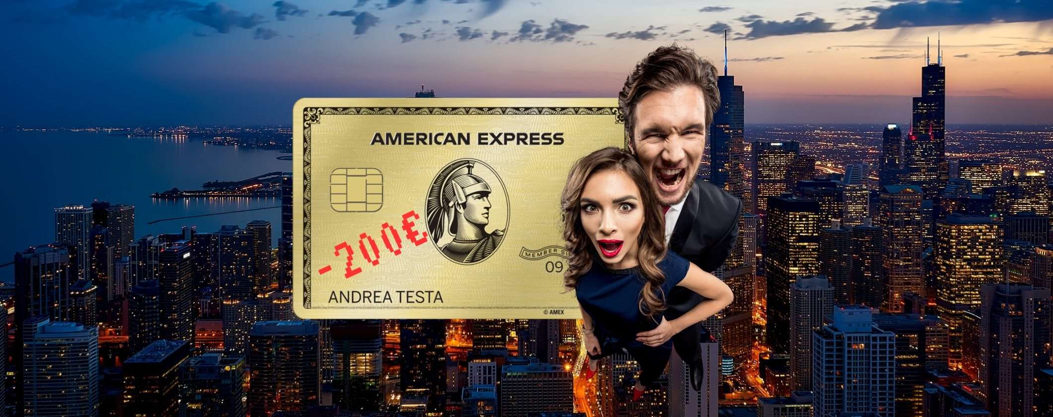 Carta Oro American Express: tua con 200€ di SCONTO Carta Oro American Express: tua con 200€ di SCONTO