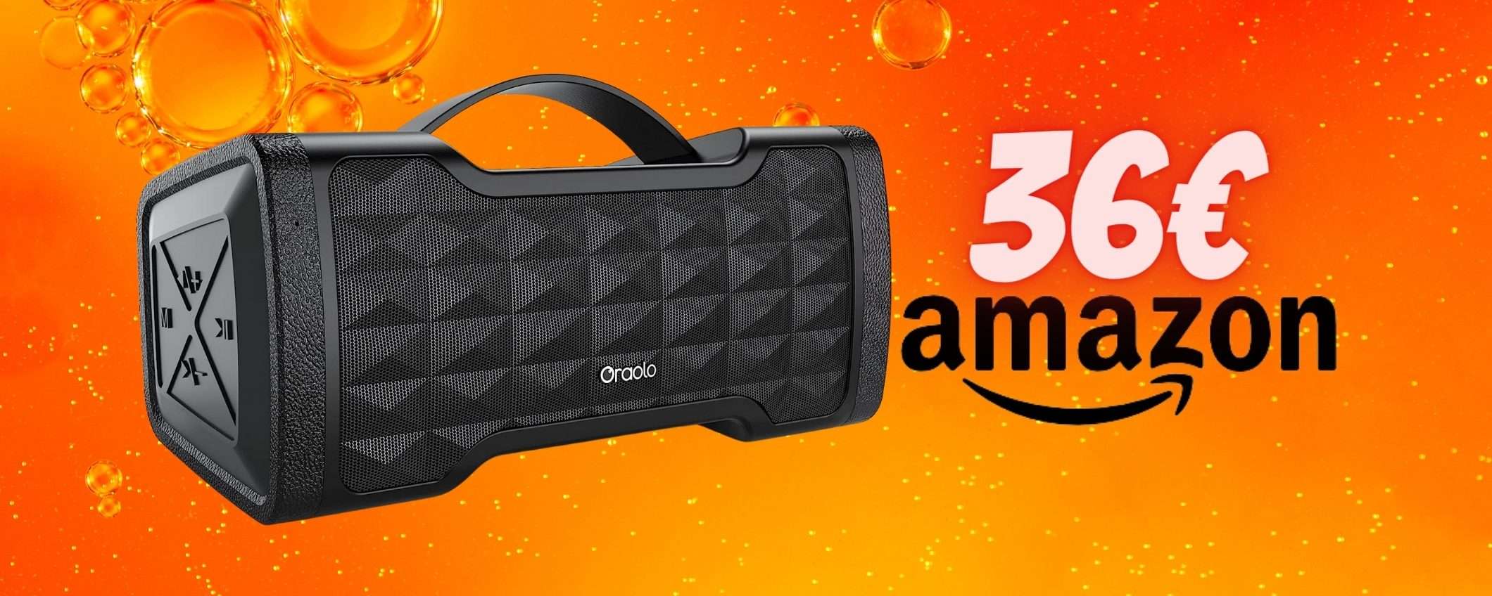 Cassa Bluetooth da 40W e 24h di autonomia in SCONTO DOPPIO Cassa Bluetooth da 40W e 24h di autonomia in SCONTO DOPPIO