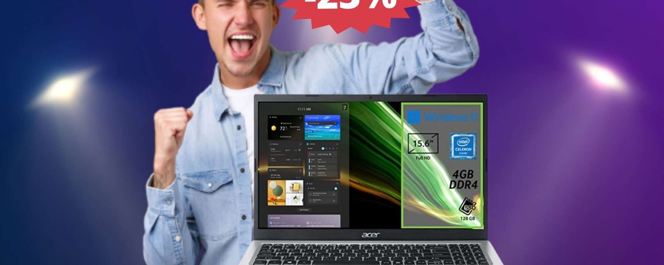 Acer Aspire 1: un'OCCASIONE da non perdere a fine anno Acer Aspire 1: un'OCCASIONE da non perdere a fine anno