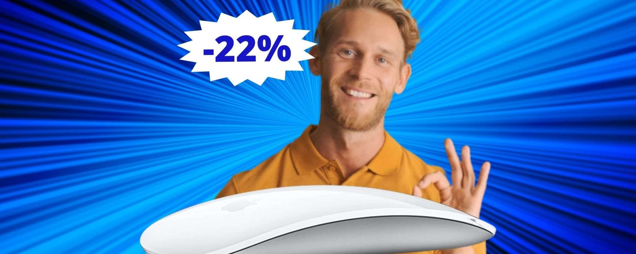 Apple Magic Mouse: SUPER sconto del 22% su Amazon Apple Magic Mouse: SUPER sconto del 22% su Amazon